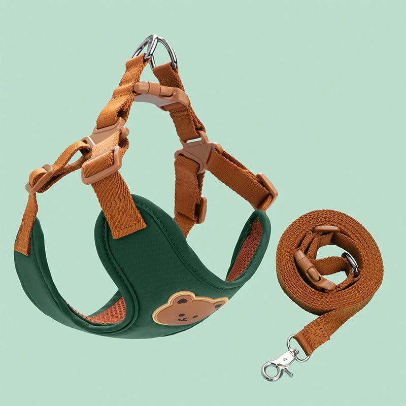 No-Pull Dog Vest Harness Set – Ideal for French Bulldogs & Chihuahuas