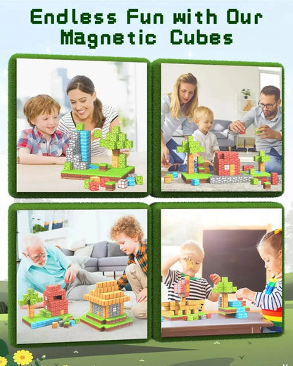 Magnetic Sensory Cubes Toy Set – 100PCS Montessori STEM Gift for Boys & Girls