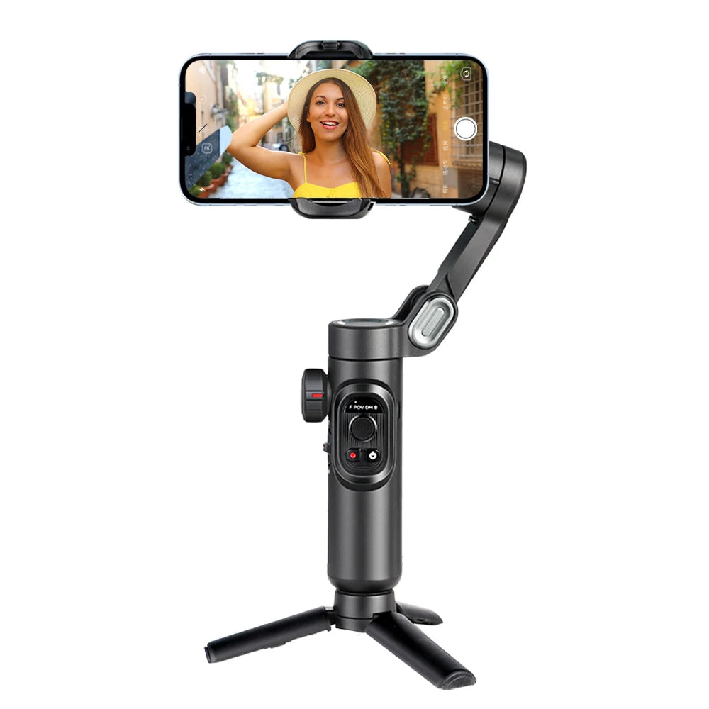 Smartphone Stabiliser with Light | AOCHUAN Smart XE for Vlogging