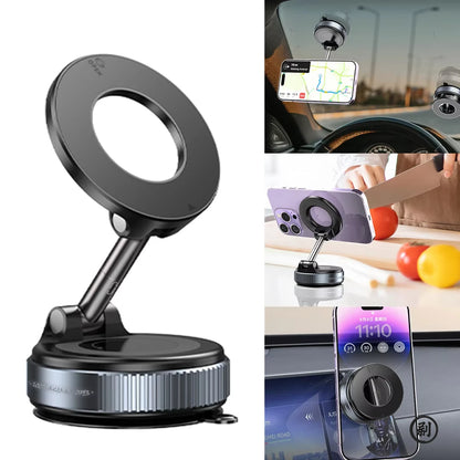 Universal Magnetic Car Mount with Rotating Suction Base