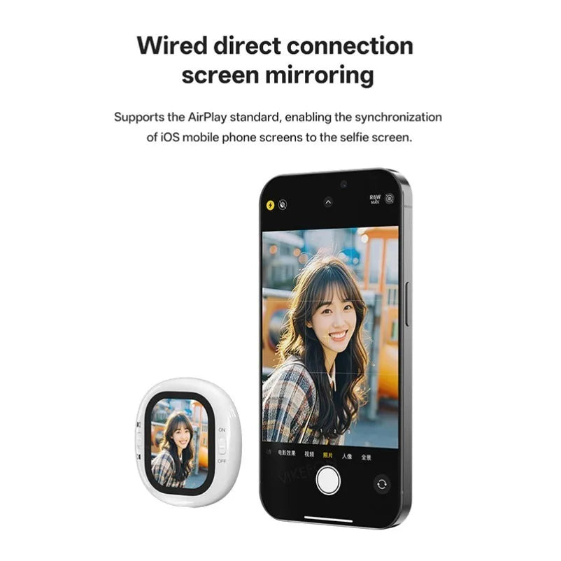 Wireless Selfie Screen Projector – Mobile Vlog Display Tool