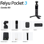 Feiyu Pocket 3 Kit – 4K Gimbal Camera with AI Tracking & Magnetic Mount