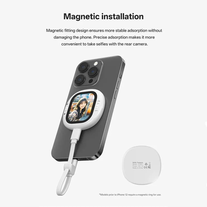 Wireless Selfie Screen Projector – Mobile Vlog Display Tool