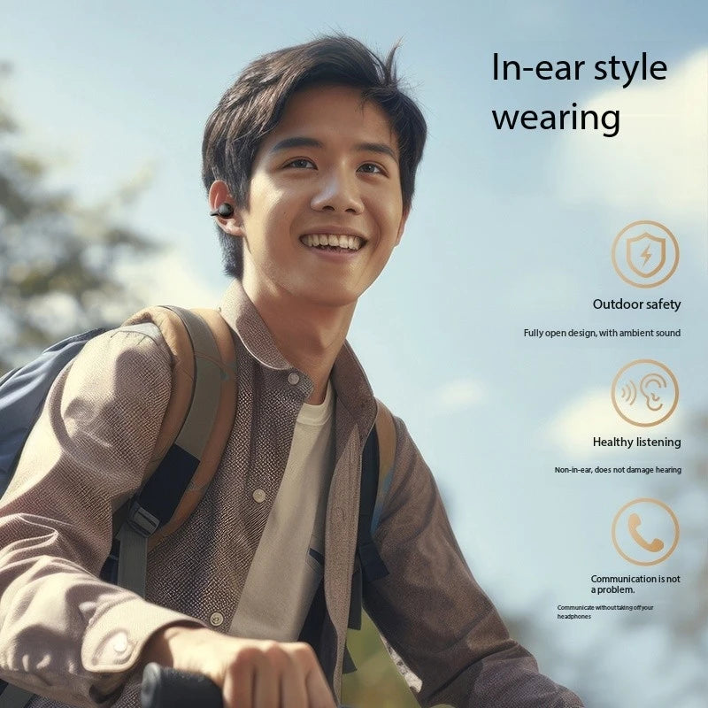 Auriculares inalámbricos de clip: sonido HD y reducción de ruido para deportes