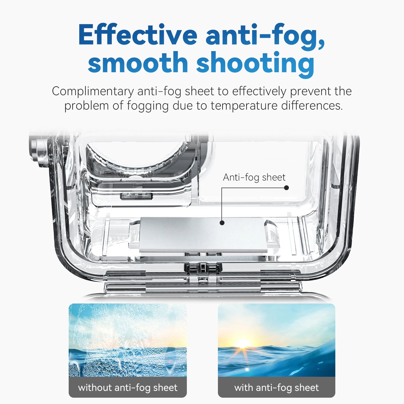Waterproof Housing for DJI Osmo Action 3–5 Pro | TELESIN 45M Dive Case