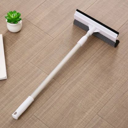 Extendable Window Cleaning Brush & Squeegee – Ideal for Glass, Car & Shower