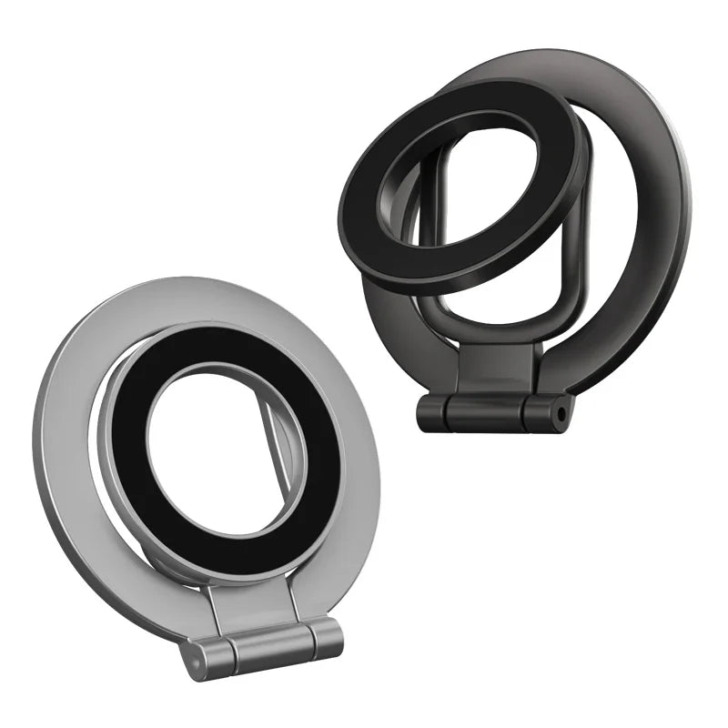 Strong Magnetic 3-in-1 iPhone Stand & Ring Grip – Rotating MagSafe Holder (14/15/16)