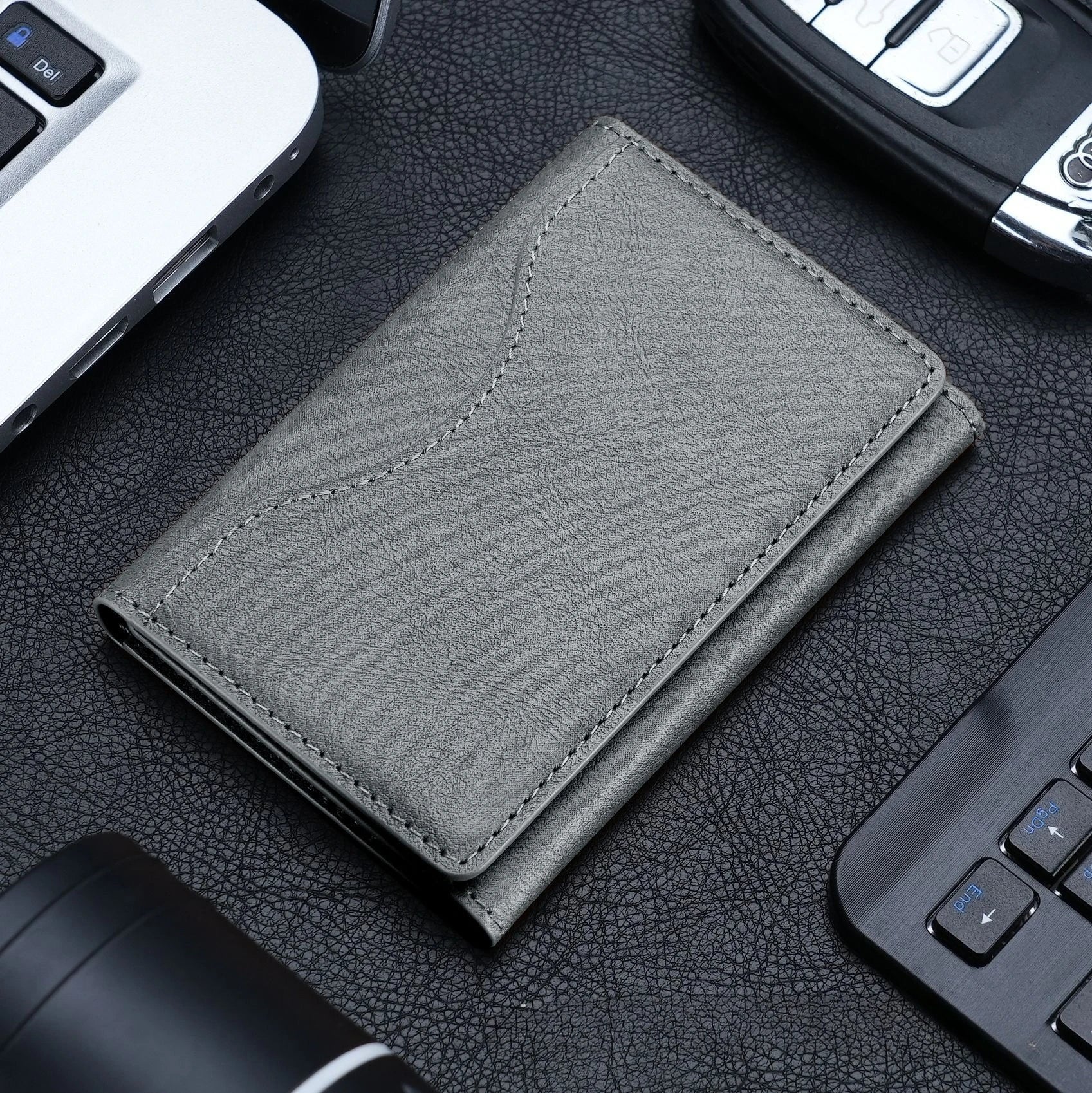 Magnetic iPhone Wallet Case – Leather Card Pouch with MagSafe