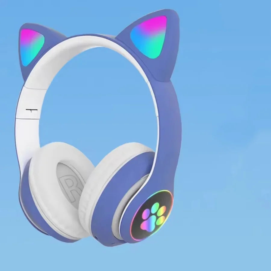 GlowSound™ Cat Ear RGB Headphones