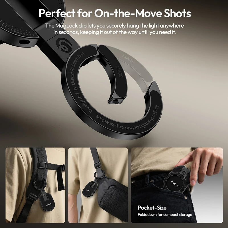 Magnetic Phone Mount with Suction Cup for Vlogging & Livestream