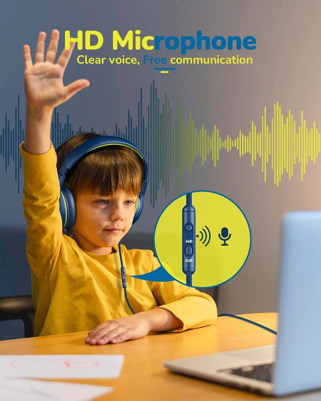 Kids Gaming Headset – Soft Foam & Mic