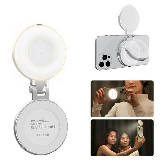 Black Friday-Magnetic Mini Selfie Light – 3 Brightness Modes for iPhone & Android - Adeju Shop
