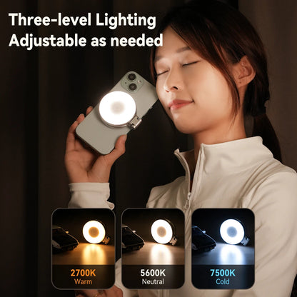 Black Friday-Magnetic Mini Selfie Light – 3 Brightness Modes for iPhone & Android - Adeju Shop
