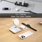 Bonola 3-in-1 Magnetic Wireless Charger - iPhone 12-16, Watch & AirPods Pro Stand - Adeju Shop