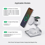 Bonola 3-in-1 Magnetic Wireless Charger - iPhone 12-16, Watch & AirPods Pro Stand - Adeju Shop