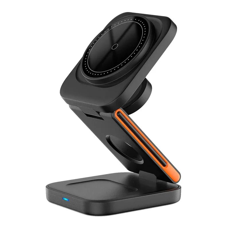 Charging Station  3 in 1 Magnetic Stand for iPhone 12–15, Apple Watch & AirPods