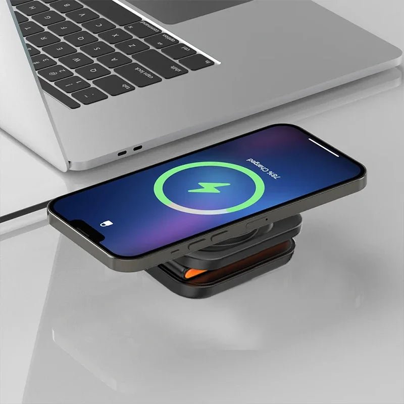 Charging Station  3 in 1 Magnetic Stand for iPhone 12–15, Apple Watch & AirPods