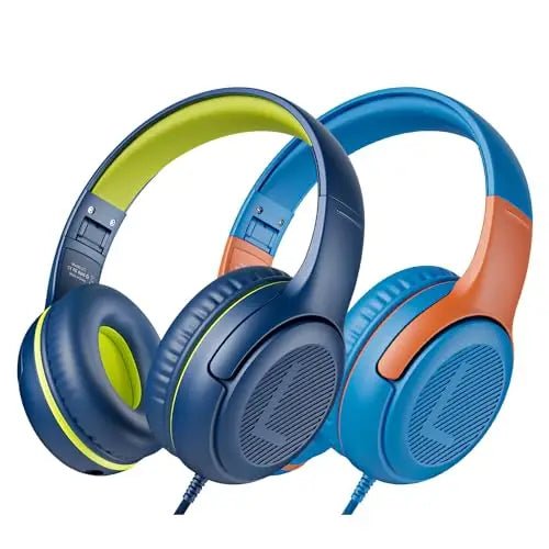 Cuffie stereo per bambini con microfono: comode e resistenti 