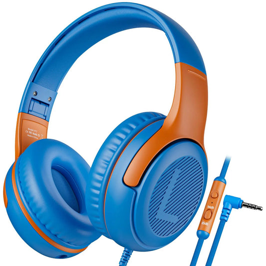Kids School & Gaming Headset – 3.5mm Stereo Headphones with Mic & Soft Earmuffs (1/2/3 Pack Options)