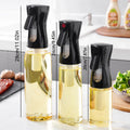Kit flacone spray per olio d'oliva - Dispenser da cucina ricaricabile da 200/300/500 ml per cottura al forno, barbecue e insalate