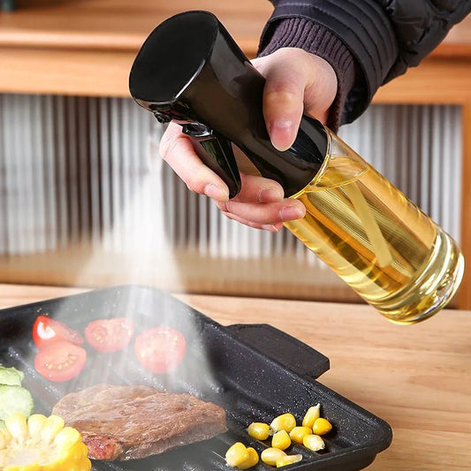 Kit Olive Oil Spray Bottle – 200/300/500ml Refillable Cooking Dispenser for Baking, BBQ & Salads