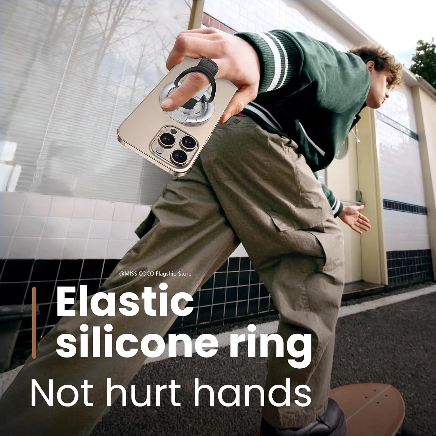 Magnetic MagSafe Ring Holder & Kickstand for iPhone | 3 in 1