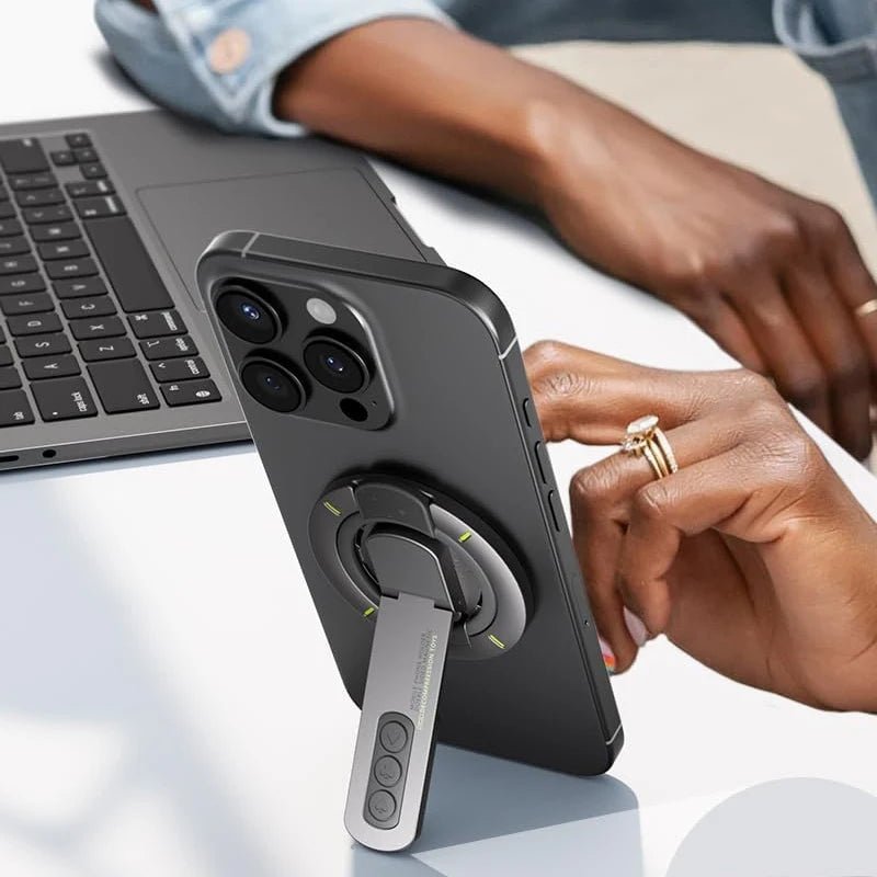 Supporto ad anello magnetico MagSafe e cavalletto per iPhone | 3 in 1 