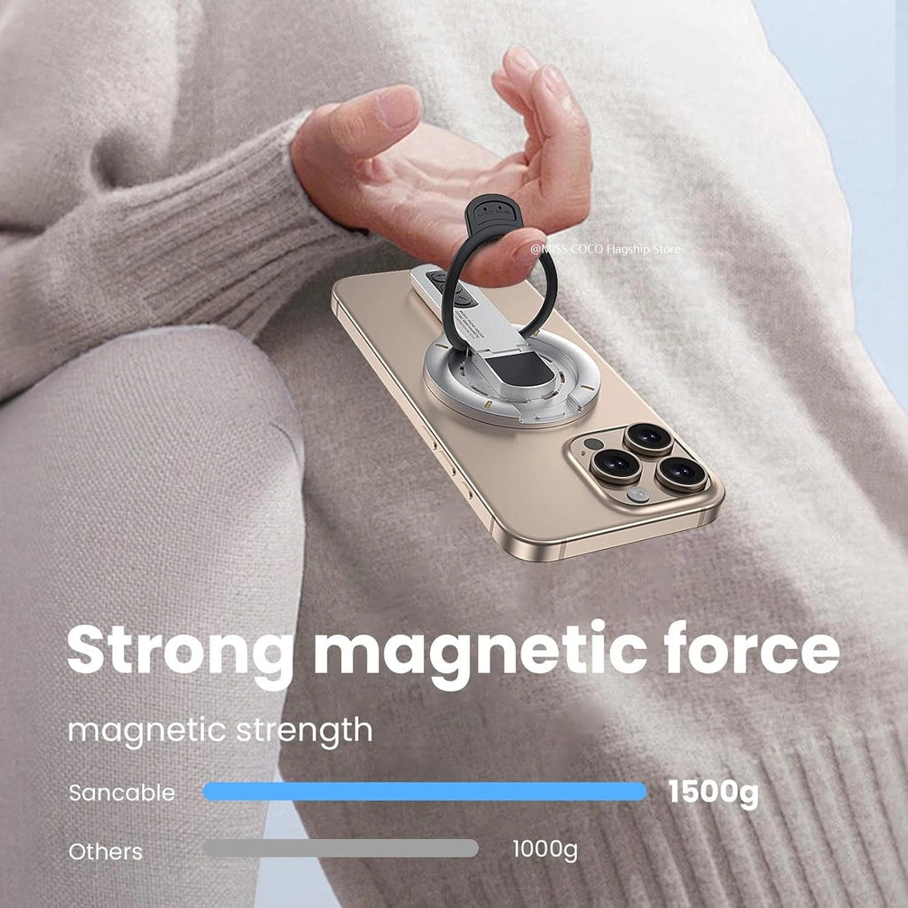 Magnetic MagSafe Ring Holder & Kickstand for iPhone | 3 in 1