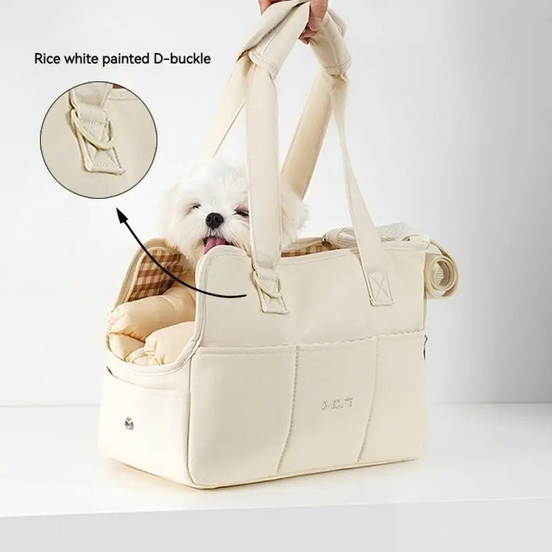 "MiniMate Pet Tote – Stylish Carrier Bag for Small Dogs & Cats"