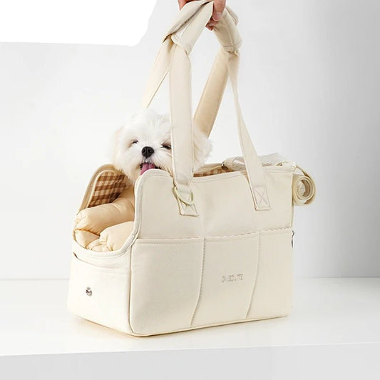 "MiniMate Pet Tote – Stylish Carrier Bag for Small Dogs & Cats"