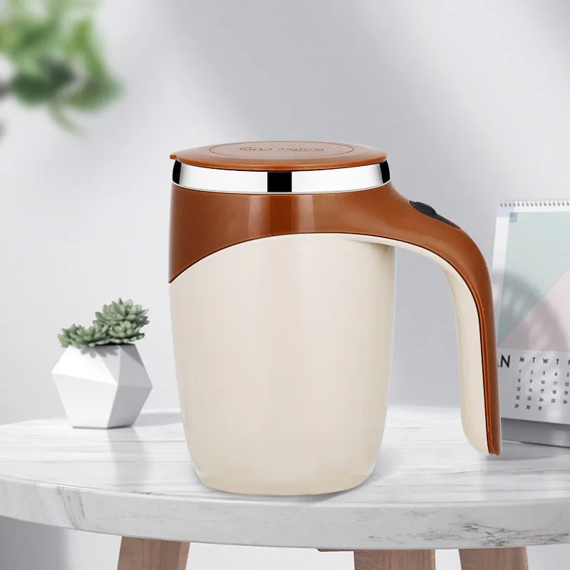 Tazza da caffè ricaricabile automescolante – Tazza magnetica in acciaio inossidabile per uso domestico e in ufficio 