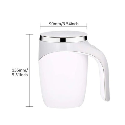 Rechargeable Self-Stirring Coffee Mug – Magnetic Stainless Steel Cup for Home & Office Use