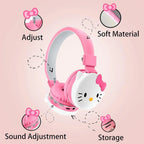 Hello Kitty Wireless Headset – Cute Pink Earphones with Mic