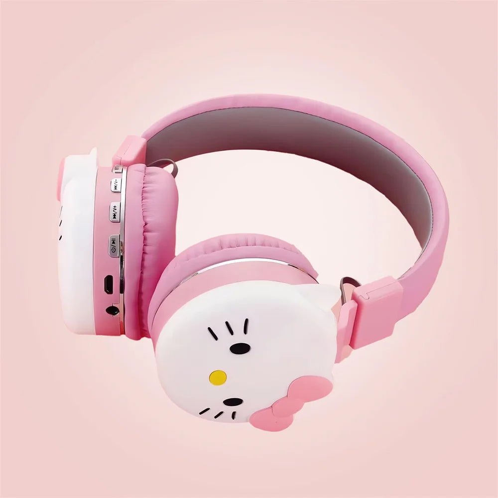 Cuffie wireless Hello Kitty – Auricolari rosa carini con microfono 
