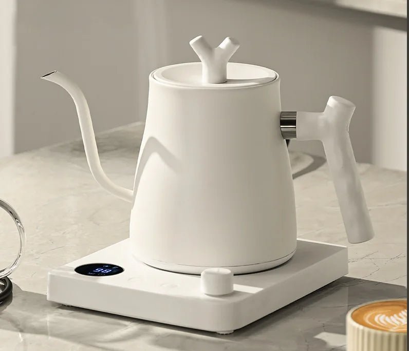Smart Pour-Over Kettle – 1000ml Electric Gooseneck with LED Temp Display for Coffee & Tea