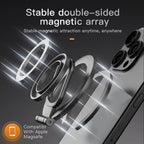 Strong Rotating Magnetic 3-in-1 iPhone Stand & Ring Grip- (14/15/16)