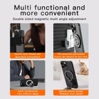 Strong Rotating Magnetic 3-in-1 iPhone Stand & Ring Grip- (14/15/16)
