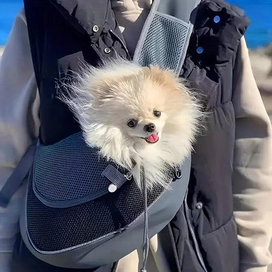 TrailTail Pet Sling – Breathable Travel Bag for Hiking with Cats & Puppies"