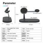 TriPower Wireless Charger for iPhone, Watch & AirPods