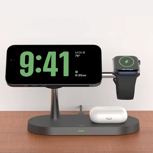 TriPower Wireless Charger for iPhone, Watch & AirPods